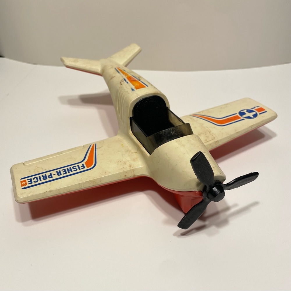 Vintage Year 1974 Fisher Price Adventure People 306 Airplane. Made In The USA.